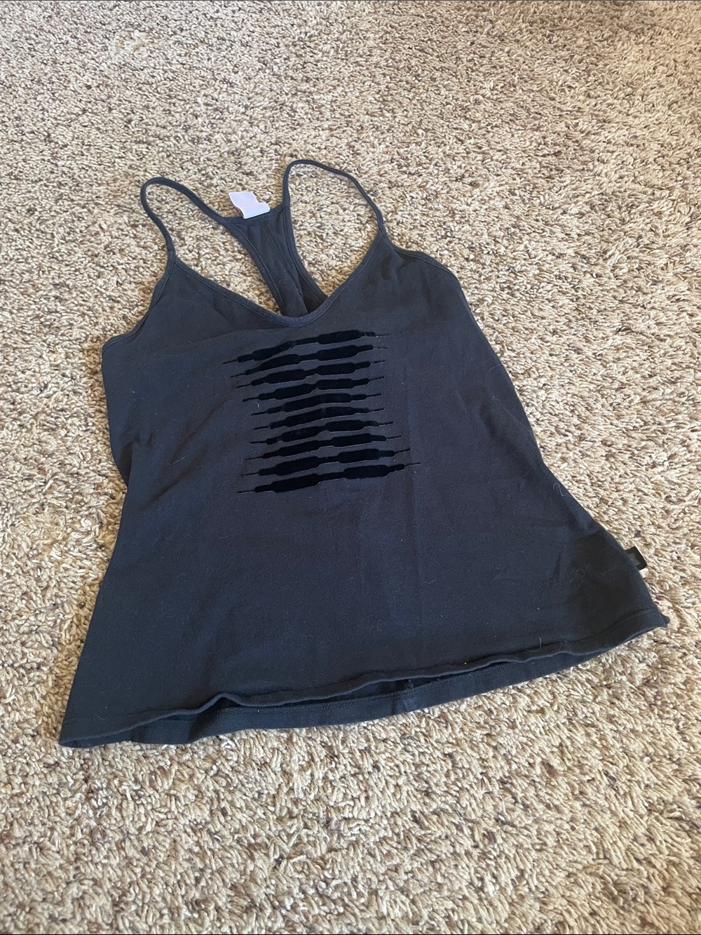 Savage X Fenty Black Racerback Cutout Camisole